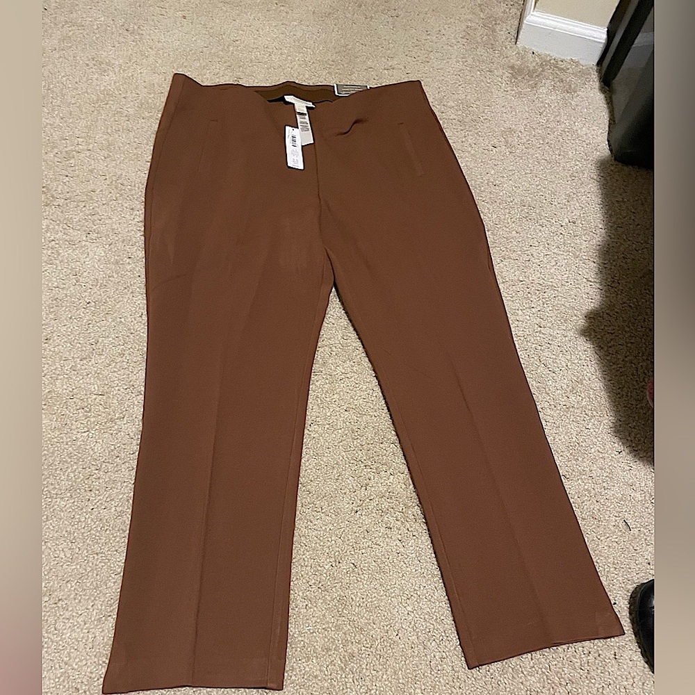 Chocolate Brown Chico’s Dress Pants— Size 3.5 (Chico’s sizing) size 18 Women’s